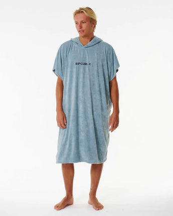 Brand Hooded Towel - Dusty Blue