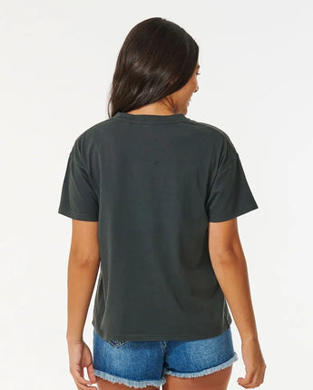 Desert Haze Relaxed Tee - Washed Black