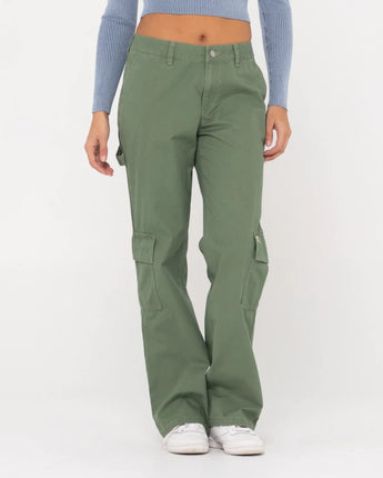 Cade Low Straight Canvas Cargo Pants