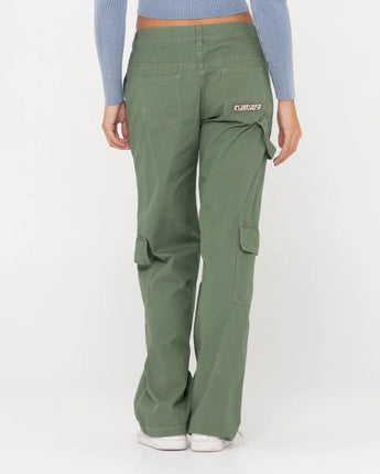 Cade Low Straight Canvas Cargo Pants