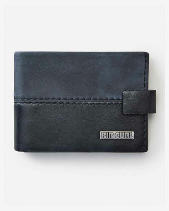 Pump Clip RFID Day Leather Wallet - Black