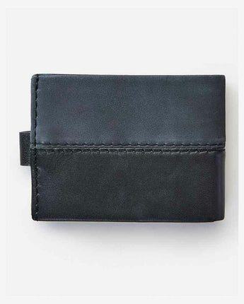 Pump Clip RFID Day Leather Wallet - Black