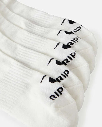 Brand Ankle Sock - White