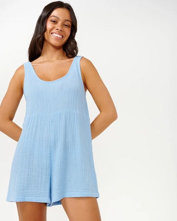 Premium Surf Romper - Mid Blue