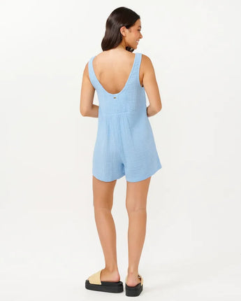 Premium Surf Romper - Mid Blue