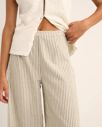 Valley Stripe Wide Leg Pant