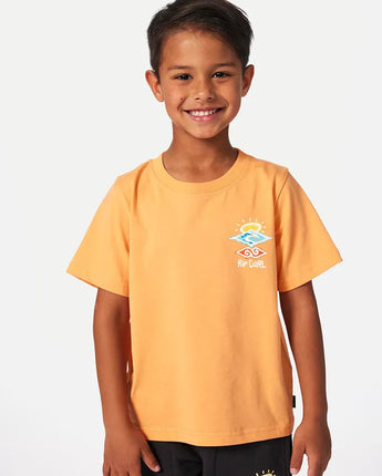 Icons of Shred Tee - Boys (1-8 years) - Mandarin Zest