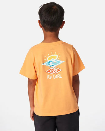 Icons of Shred Tee - Boys (1-8 years) - Mandarin Zest