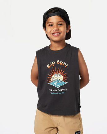 Sun Shaka Tank Boy - Washed Black