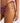 Seafolly Women's Batik Bloom Tie Side Rio Bikini Pant - Dark Burgundy - side view