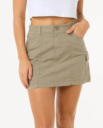 Cruisin Cargo Mini Skirt - Sage