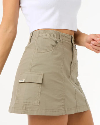 Cruisin Cargo Mini Skirt - Sage