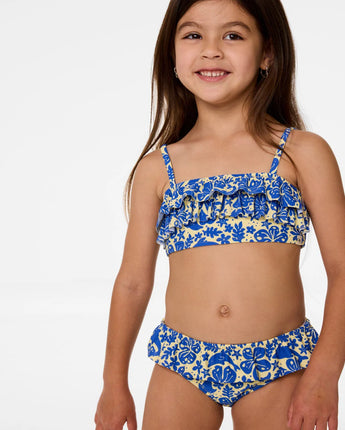 Sun Swell Frill Bikini Girl - Blue
