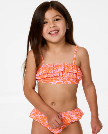 Sun Swell Frill Bikini Mandarin Girl - Orange