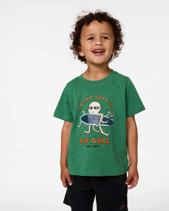 Cosmic Surfing Tee Boy - Green