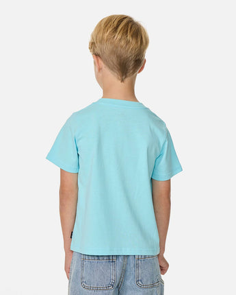 Cosmic Surfing Logo Tee Boy - Light Blue