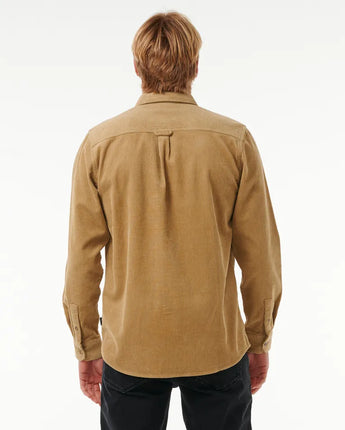 Classic Surf Cord Long Sleeve Shirt - Dark Khaki