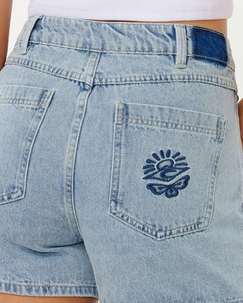Tabby Denim Short - Vintage Blue