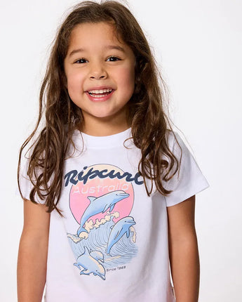 Dolphin Relaxed Tee - Little Girl