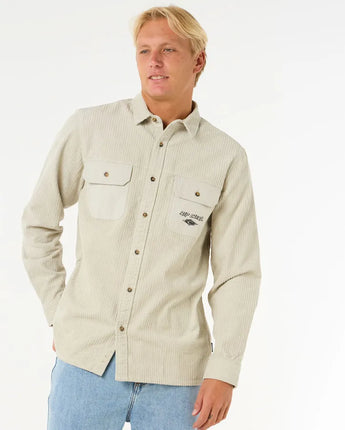 Raw Energy Cord Long Sleeve Shirt - Bone