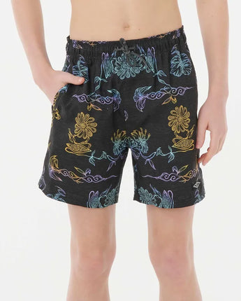 Tropical Daze Floral Volley - Boy