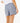 Beach Days Pinstripe Short - Dusty Blue