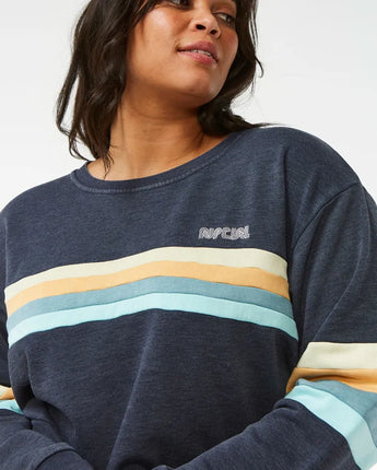 Surf Revival Panelled Crew - Navy