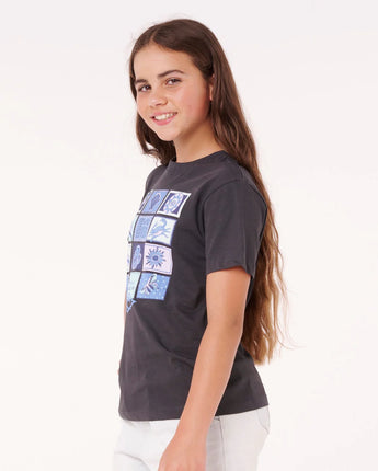 Paradise Club Summer Tee Girl - Washed Black