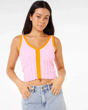 Sunset Luau Knit Top - Pink