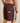 Rhythm Men's Panel Stripe Beach Short - Chestnut - Back View Close Up