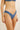 Rhythm Women's Vista Stripe Holiday Pant Bikini Bottom - Dark Blue - Font View Close Up