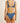 Rhythm Women's Vista Stripe Holiday Pant Bikini Bottom - Dark Blue - Back View Close