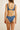 Rhythm Women's Vista Stripe Holiday Pant Bikini Bottom - Dark Blue - Back View Close