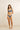 Rhythm Women's Vista Stripe Holiday Pant Bikini Bottom - Dark Blue - Front View Full Length