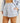 Rhythm Women's Vista Stripe Beach Short - Blue - Side View
