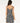 Sunset Luau Mini Dress - Black/ Off White