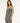 Sunset Luau Mini Dress - Black/ Off White