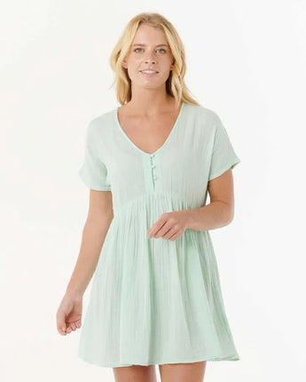 Premium Surf S/S Dress - Aqua