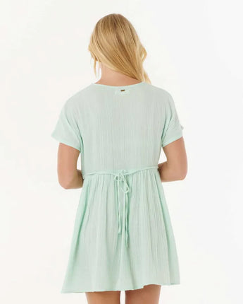 Premium Surf S/S Dress - Aqua