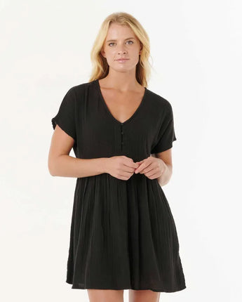 Premium Surf S/S Dress - Black