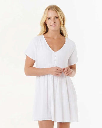 Premium Surf S/S Dress - White