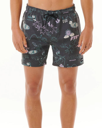 Fun Times 16" Volley - Washed Black