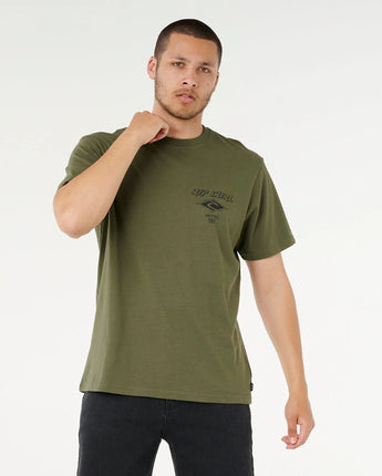 Fade Out Icon Tee - Deep Cactus