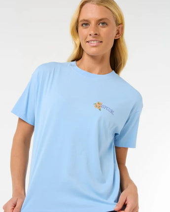 La Joya Relaxed Tee - Mid Blue