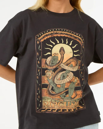 Luz Solar Heritage Tee - Washed Black