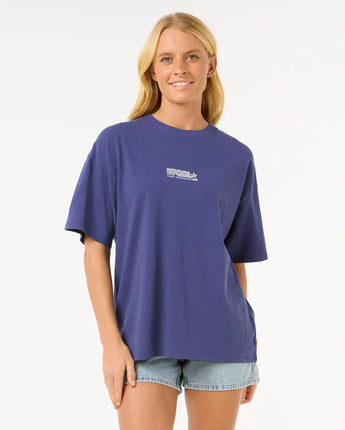 Las Dalias Heritage Tee - Dark Blue