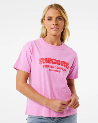 Surf Puff Relaxed Tee - Pink