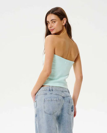 Bandeau Tube Top - Washed Aqua
