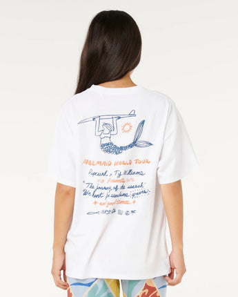 Shore Break Heritage Tee - Vintage White