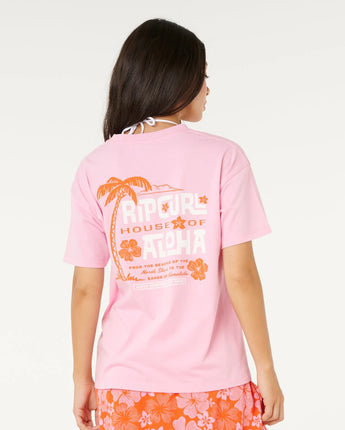 Aloha State Relaxed Tee - Soft Pink